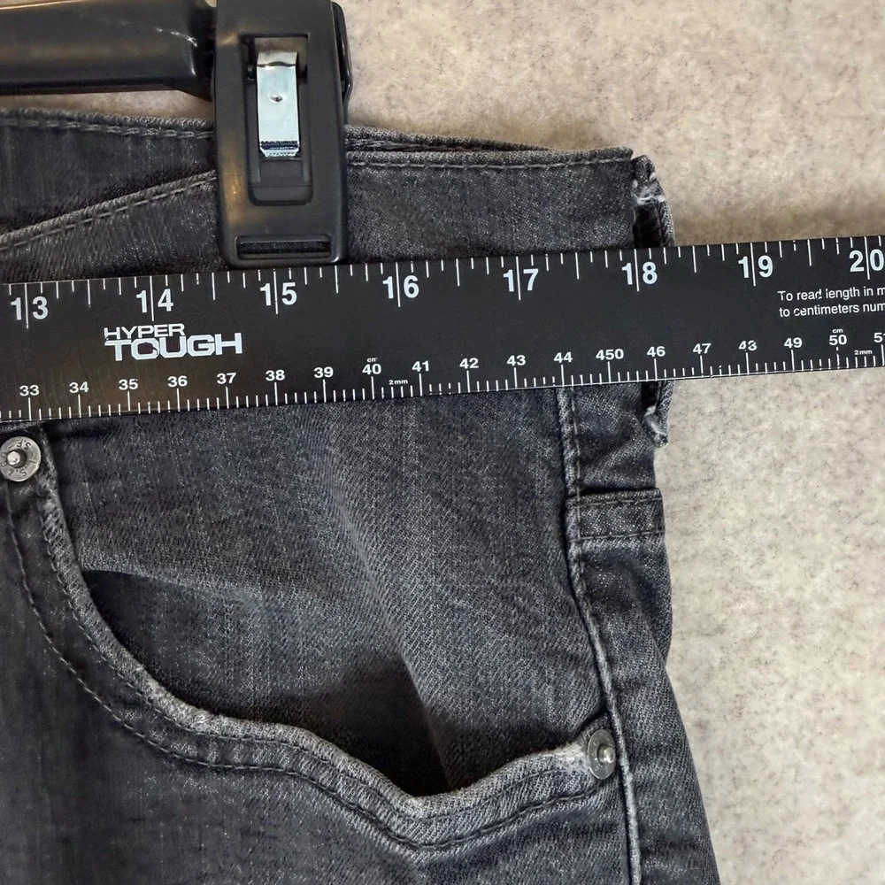 Levis 569 Loose Straight Jeans 34x32 Faded Black Denim 00569-0159